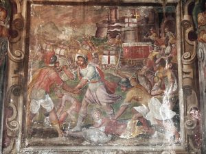 Sant'Antonino in Segnano, affresco battaglia