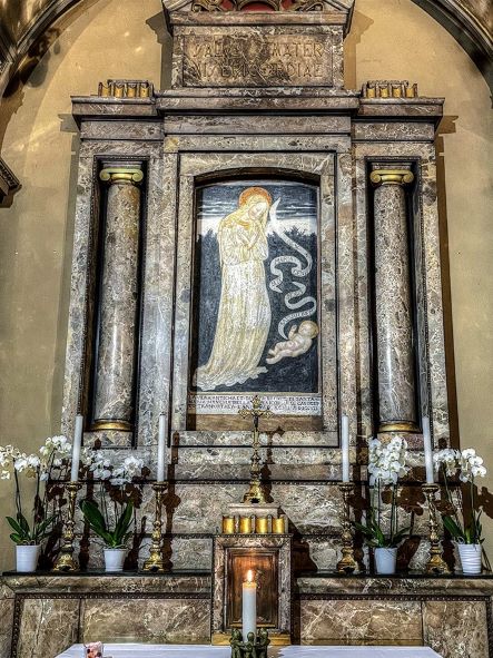 Affresco della Vergine Bianca della Misericordia